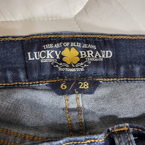 Lucky Brand Charlie Skinny Mid-Rise Medium Wash Denim Jeans Women's Size 6/28 - Picture 3 of 6